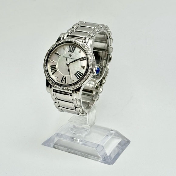 David Yurman 34mm Quartz Diamond Bezel Watch with White Mother Of Pearl Dial - Picture 4 of 11